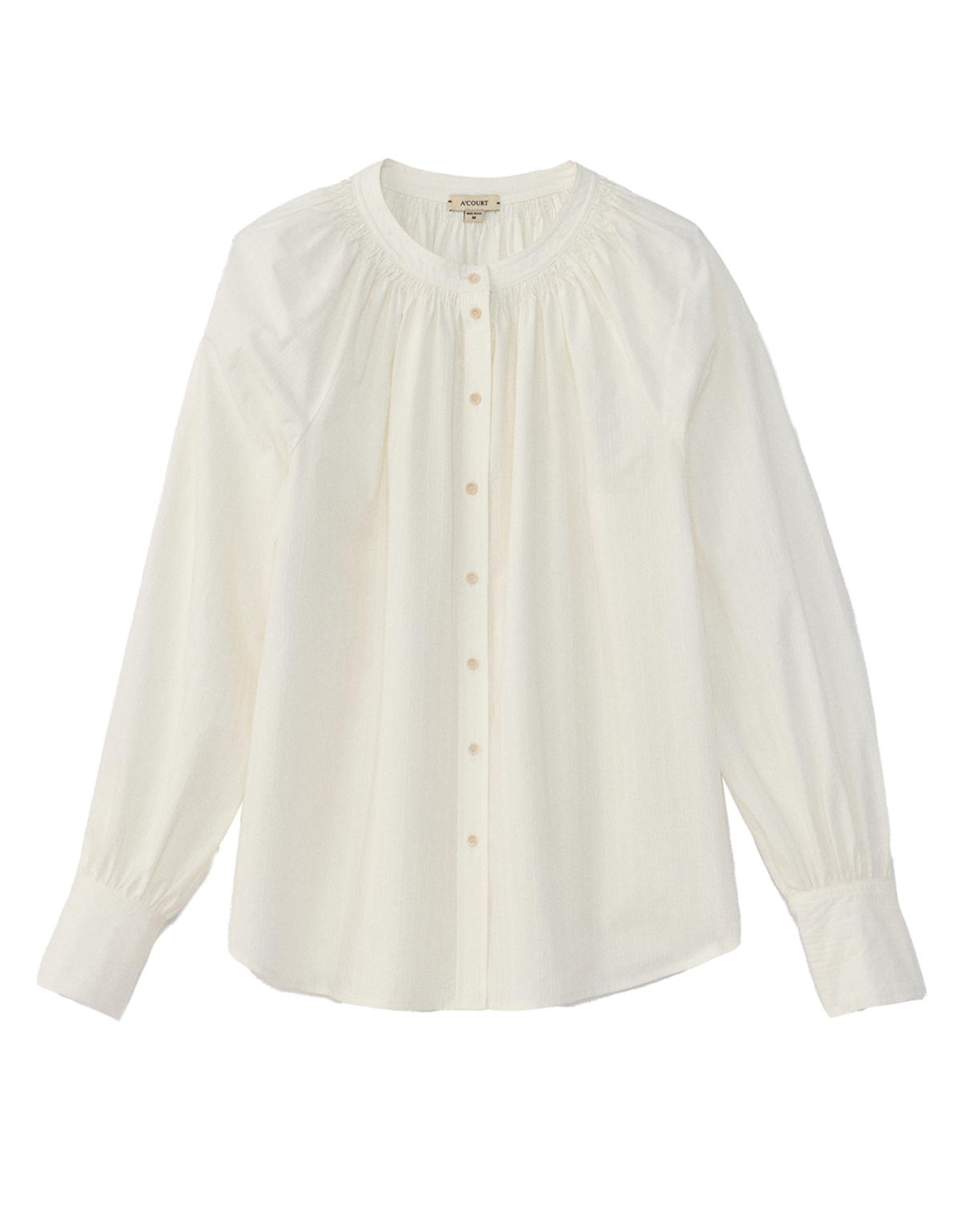 White blouse on a white background
