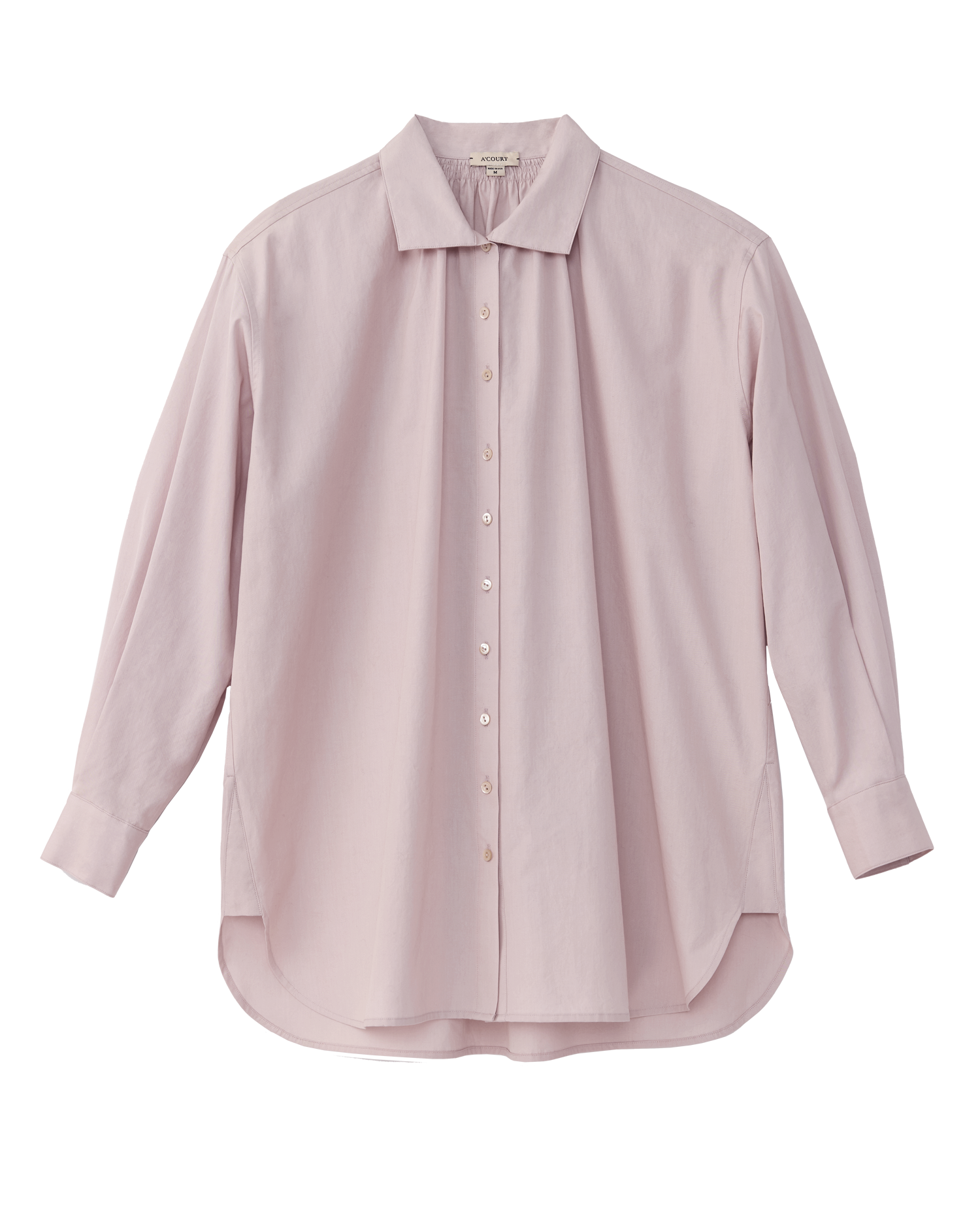 Pink blouse on a white background